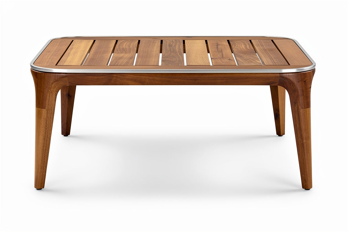 Moderne Houten Salontafel met Sleuvenontwerp