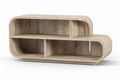 **Moderne Houten Opberger met Uniek Design**